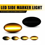 LED Side Marker Lights Turn Signal Lamp For Mini Cooper R50 R52 R53 02-06 Smoked (for: Mini)