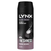 Lynx Deodorant Bodyspray Black Night 165ml