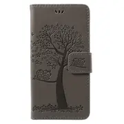 Imprint Tree ic Wallet Leather Stand Shell for Huawei P10 Lite