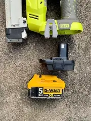 DeWalt 18v battery adaptor to Ryobi Drill/Grinder/Driver/Hammer/Saw/Nailer