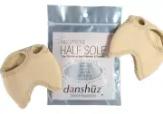 NEW Danshuz Neoprene Pro Toe Half Sole #6420 Tan Size L (8.5-12)