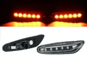 2x Clear Dynamic Flowing LED Side Light Marker Turn Signal Indicator Blinker BMW