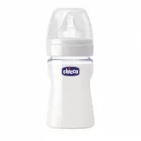 在飛比找蝦皮商城優惠-Chicco-舒適哺乳-矽膠玻璃小奶瓶150ml