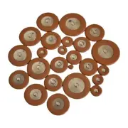 25 Pieces Sax Leather Pads Alto Sax Pads Sturdy Instrument Accessories