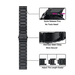 SAMSUNG 三星 gear s3 frontier 經典錶帶不銹鋼錶帶適用於三星 gearier 經典智能手錶