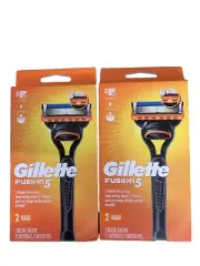 2 Pack Of Gillette Fusion 5 Men’s Razor Handle And 2 Blade Refills Free Shipping