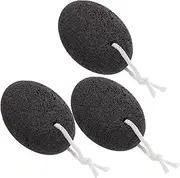 3pcs Exfoliating and Foot Polishing Tool Scrubber Foot Care Pumice Bar Remover for Hands Pedicure Exfoliation Tool Pedicure Exfoliator for Dead Skin Dark Grey Volcanic Rock
