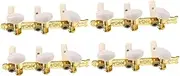 Vaguelly 2 Sets peg Acrylic handle + a3 steel bottom plate + easy-cut iron string post + gear bass tuner Guitar Machine Heads knob electric guitar Classical Guitar Tuning Peg