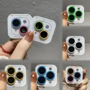 For iPhone 16 Pro Max 15 14 13 12 Luminous Camera Protector Lens Ring Film Cover