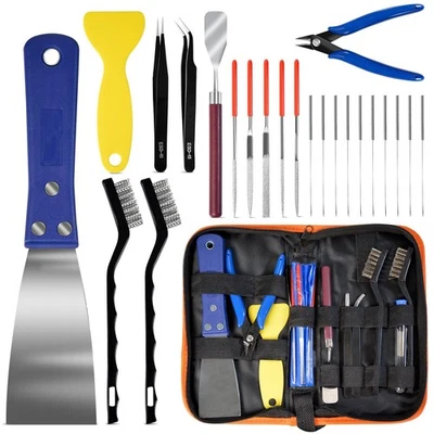 3D Printer Tool Kit 24PCS Cleaning and Maintenance Set with Nozzle Needles Cu...