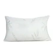 3x Bamboo Pillow Memory Foam Pillows Pack Contour Soft Large Queen Size 74x48cm