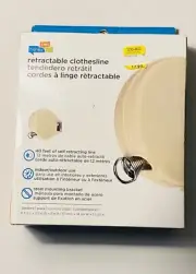 Honey-Can-Do Brand. 40-Foot Indoor/Outdoor Retractable Clothesline. New In Box