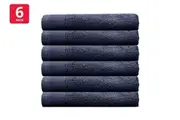 Bambury Ultra soft Elvire Face Washer Navy 142 x 76cm Cotton Woven Home Decor