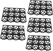 Kisangel 5Pcs Nursery Pot Brackets Durable Planting Tray Holder for Round Hole Growing Pots Versatile Grown Tray Racks for Seedlings Vegetables and Flowers