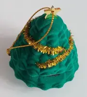 BRAND NEW CHRISTMAS TREE RING BOX THAT OPENS AND IS ALSO A TREE ORNAMENT 3 INCH