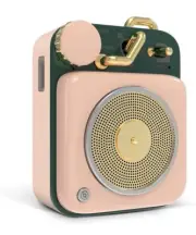 Muzen Button Pink new in box mini portable bluetooth Speaker - retro metal case