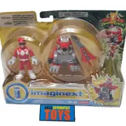 Imaginext Power Rangers BATTLE ARMOR RED RANGER figure Mighty Morphine Set C NEW