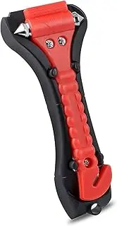 Car Safety Hammer Seat Belt Cutter 2-in-1 Car Window Breaker and Safety Belt Cutter for Car, Bus, Car,Truck