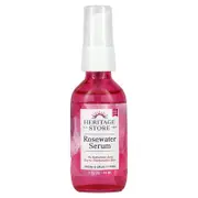 Heritage Store, Rosewater Serum with 1% HA, Dry to Combination Skin, 2 fl oz (59 ml)