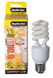 Compact UVB Bulb 13 Watt (UVB 10.0) E27 Eddison (Reptile One)
