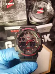 BRAND NEW AUTHENTIC G-SHOCK GA100BNR-1A IGNITE RED LINE MODEL, BLACK & FIERY RED