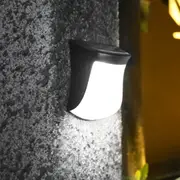 Solar Deck Lights IP65 Waterproof Solar Wall Lights Decorative Garden Lights -White