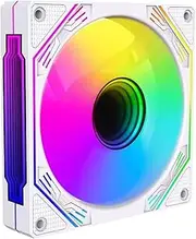 PC Case Fan | High Performance Cooling Fan - Computer Case Fan ARGB Mirrors Light Effect 4Pin PWM PC Cooling Fan Low Noise for Adults