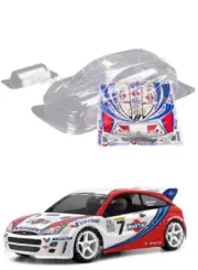 Clear RC Body FORD FOCUS WRC 1/10 OnRoad Car HPI/4Tec2.0/V100/RDS/200mm