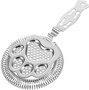 TOVINANNA Cocktail Strainer Bar Ice Filter Mesh Strainer Ergonomic Handle Bartending Tool