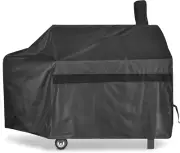 Icover Offset Smoker Cover 60 Inch Charcoal Pellet Grill Covers Heavy Duty Water