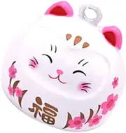 SEWACC Japanese Cat Bell Fortune Cat Decor DIY Pendant Small Hanging Bell Accessories for Backpack