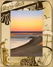 Cape Cod Massachusetts Laser Engraved Wood Picture Frame Portrait (5 x 7)