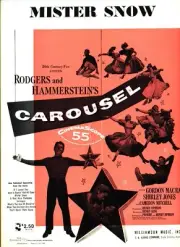 RODGERS AND HAMMERSTEIN MISTER SNOW SHEET MUSIC CAROUSEL SHIRLEY JONES 1945 NEW