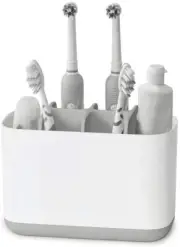 NEW JOSEPH EASYSTORE TOOTHBRUSH CADDY LARGE Easy Store Holder Cup GREY AU