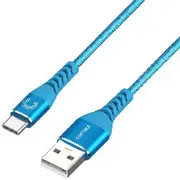 Comsol Kevlar USB-A to USB-C Cable 1.2m Blue