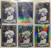 MOOKIE BETTS 2022 Topps Chrome 6 CARD LOT !!! REFRACTORS ETC. . . Dodgers