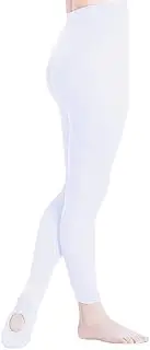 [DIPUG] (7-10 Years, White - 1 Tights) - Ballet Tights Ultra Soft Transition Convertible Dance Tights for Girls