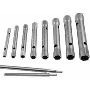 Box Tube Spanner Tubular Tap Plumbing Socket Wrench Set 6 - 22 mm - 10pcs