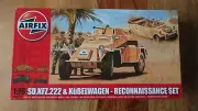 Airfix A02312 SD.KFZ.222 & Kubelwagen Reconnaisance Set 1:76 Plastic Kit NEW