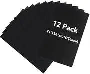 YDisplay 12Pack Corrugated Poster Board 24×36’’ 3/16 Thick for School Projects,Craft,Art & Display,Black
