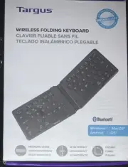TARGUS Wireless Folding Keyboard Ultra-Compact Bluetooth New