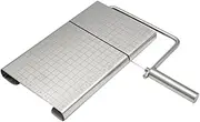 FELTECHELECTR Cheese Slicer Cheese Wire Slicer Sausage Cutter Butter Cutter Silver Stainless Steel