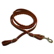 Aime Imports Western 3-Plaited Leather Contest Rein