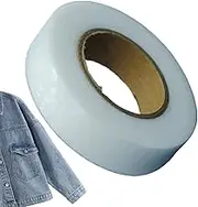 Huvqianu Fabric Tape for Hemming - Double Sided Tape Roll for Clothes,Breathable Patch Lining Sticky Iron-On Accessories for Cuff Collar Swimsuit Lingerie Craft Projects