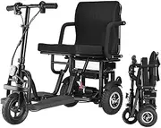 Folding Electric Mobility Scooter, 3 Wheel Foldable Lightweight Portable Scooters For Old People Wheel Chair Scooter With Detachable Battery For Adults Seniors Handicapped Long Range Travel