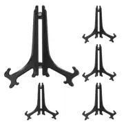 9" Acrylic Plate Stands for Display Stand Plate Holder Black 5Pcs
