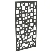 ProtectorAl 300-1200w x 1201-2400h Woodland Grey Squares Unframed Solid Aluminium Decorative Panel