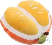 COSMEVIVI Cute Orange Plush Seat Cushion Fruit Themed Decorative Throw Pillow for Sofa or Floor Soft and Comfortable Backrest Pillow for Kids and Adults