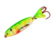 Northland Tackle Macho Minnow Spoon 4 - Super Glow Perch - Ice Lure 1/4 oz