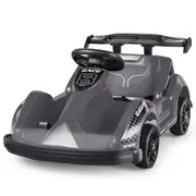 Costway Ride On Car Electric Race Truck Toy Remote Control Go-kartGift w/Music Black